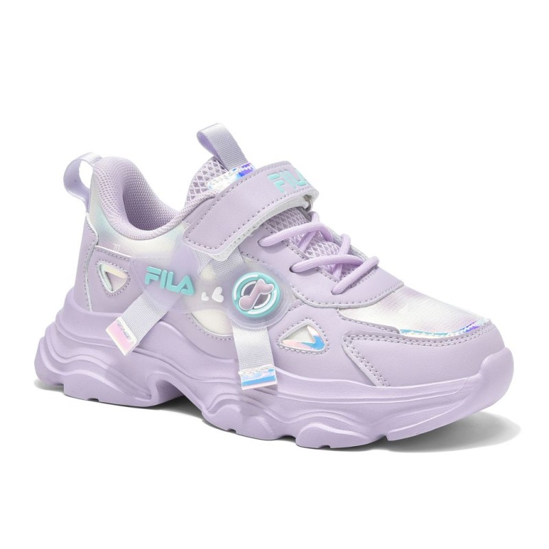 Fila Παιδικά αθλητικά sneakers Musha  3 Memory velcro μωβ