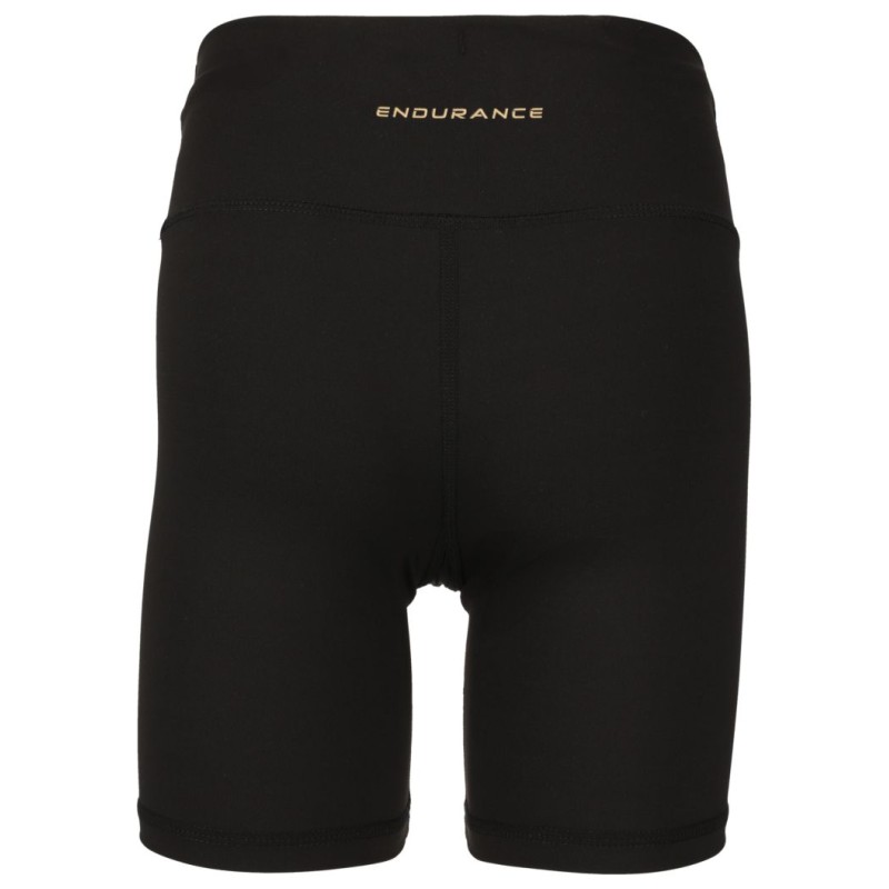 Endurance Παιδικό ποδηλατικό κολάν Basia quick-dry μαύρο