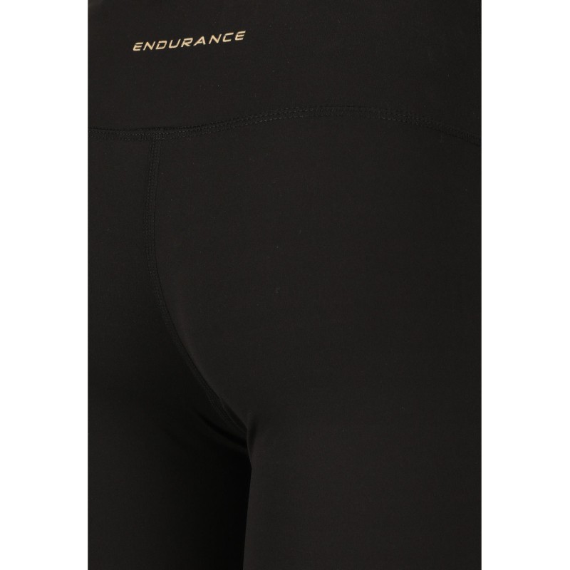 Endurance Παιδικό ποδηλατικό κολάν Basia quick-dry μαύρο