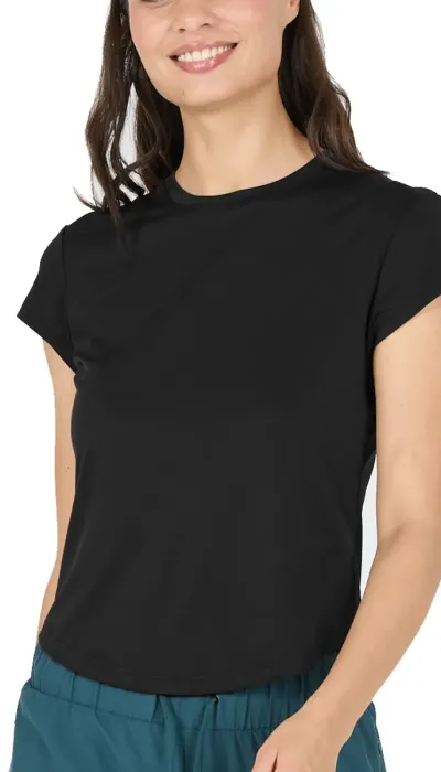 Athlecia Γυναικεία κοντομάνικη μπλούζα Doja με τεχνολογία dry μαύρη