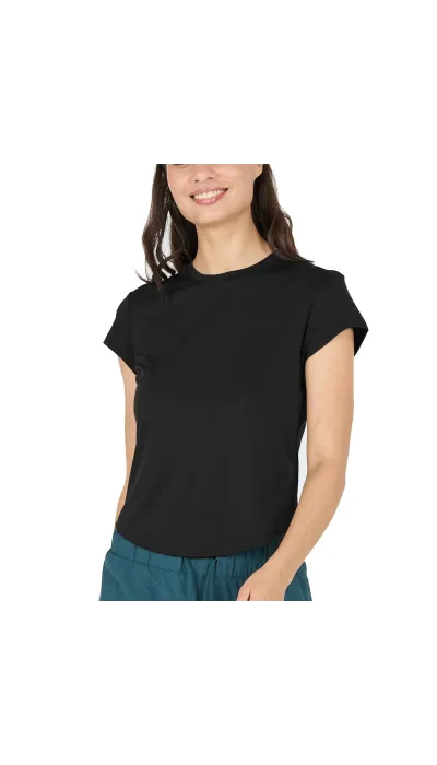 Athlecia Γυναικεία κοντομάνικη μπλούζα Doja με τεχνολογία dry μαύρη