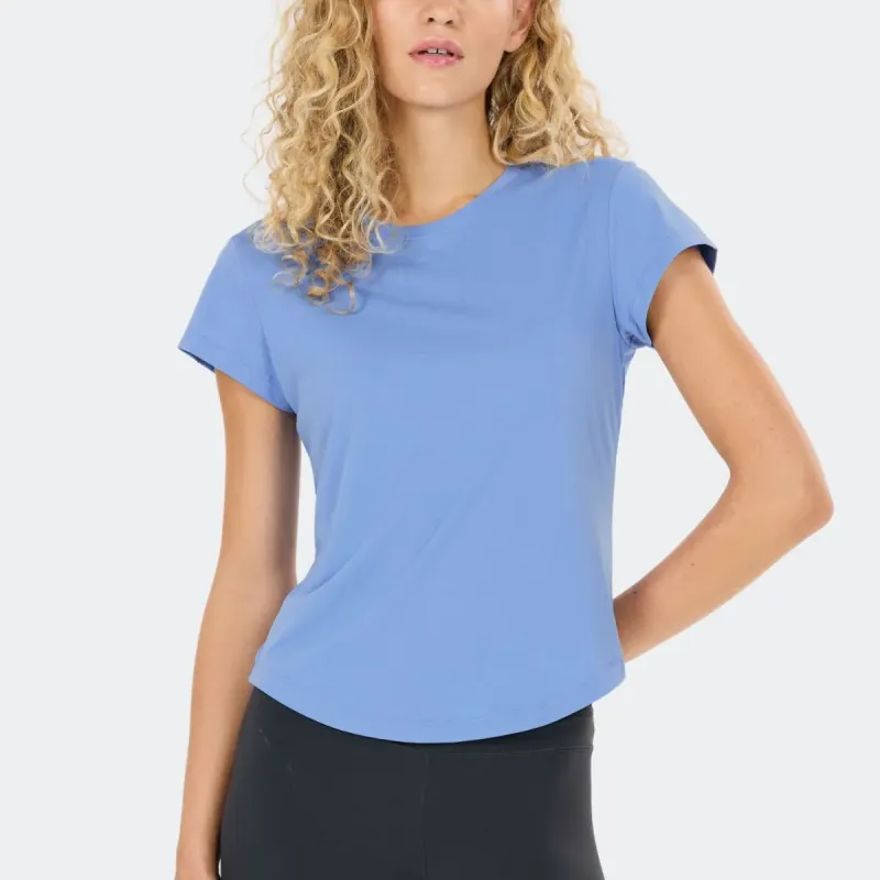 Athlecia Γυναικεία κοντομάνικη μπλούζα Doja με τεχνολογία dry γαλάζια Athlecia Γυναικεία κοντομάνικη μπλούζα Doja με τεχνολογία dry γαλάζια
