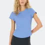 Athlecia Γυναικεία κοντομάνικη μπλούζα Doja με τεχνολογία dry γαλάζια