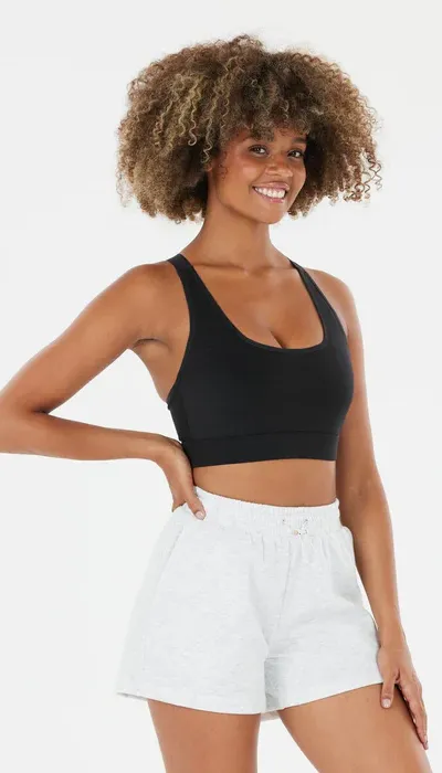 Athlecia Γυναικείο μπουστάκι Jennie V2 υψηλής στήριξης  μαύρο