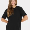 Athlecia Γυναικεία oversized κοντομάνικη μπλούζα Lexy μαύρη Athlecia Γυναικεία oversized κοντομάνικη μπλούζα Lexy μαύρη