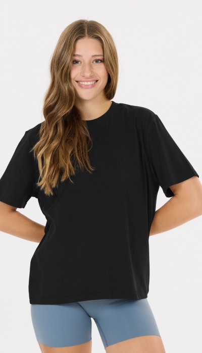 Athlecia Γυναικεία oversized κοντομάνικη μπλούζα Lexy μαύρη