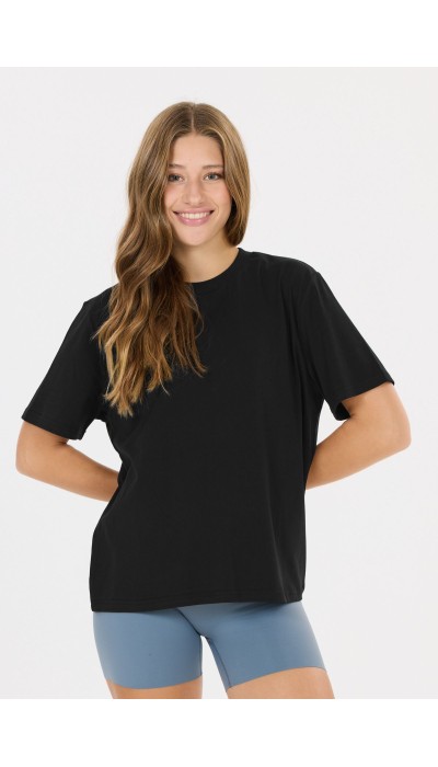 Athlecia Γυναικεία oversized κοντομάνικη μπλούζα Lexy μαύρη