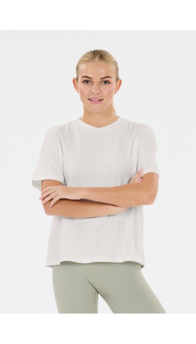 Athlecia Γυναικεία oversized κοντομάνικη μπλούζα Lexy άσπρη