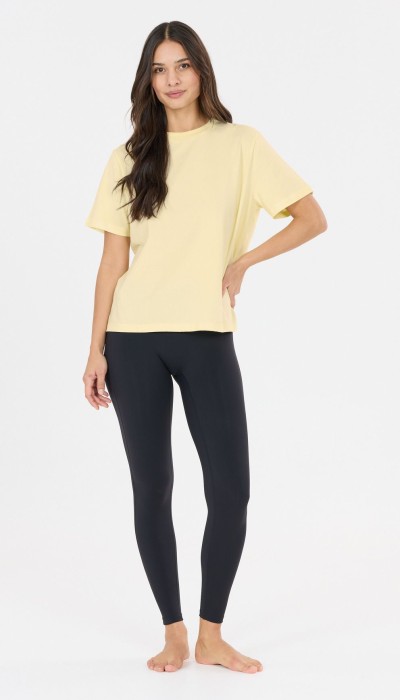 Athlecia Γυναικεία oversized κοντομάνικη μπλούζα Lexy κίτρινη