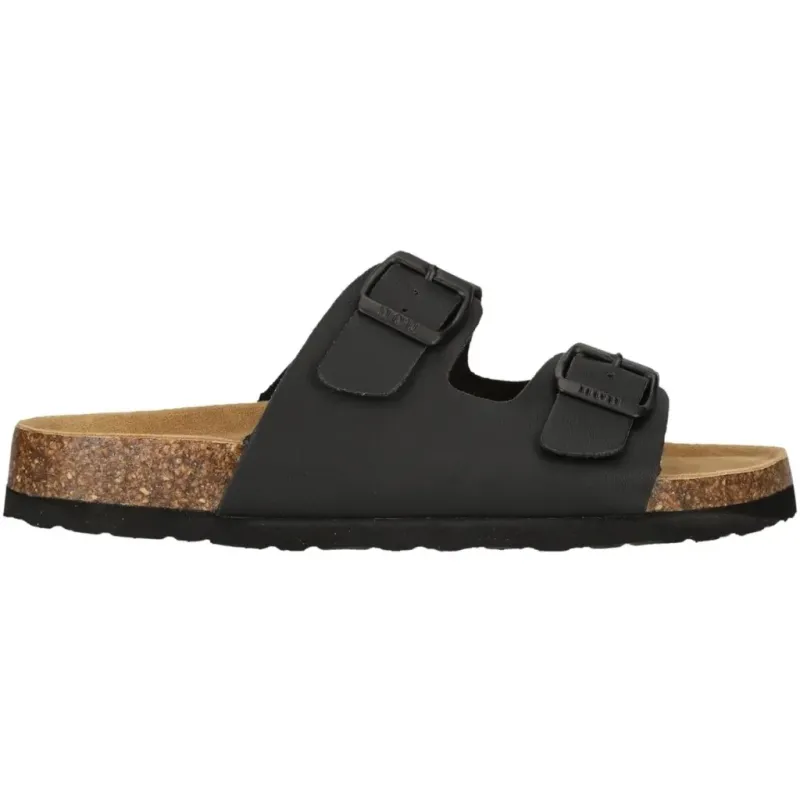 Nou Γυναικεία Δερμάατινα Σανδάλια μαύρα