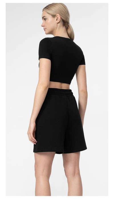 4F Γυναικείο σορτς μακρύ μαύρο