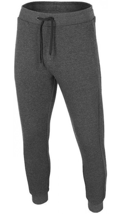 4F Ανδρικό Παντελόνι Φόρμας Φούτερ Με Λάστιχο Γκρι