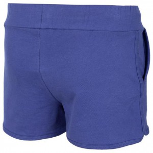 4F Girls cotton shorts blue