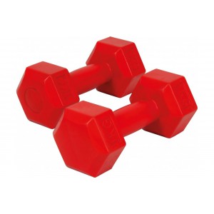 Amila Plastic Weights red (2X1Kg) 