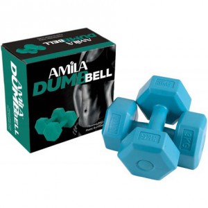 Amila Plastic Weights green 3kgr (2X3Kg)