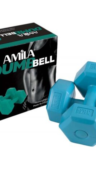 Amila πλαστικά βάρη πράσινο 3κιλο (2X3Kg) 