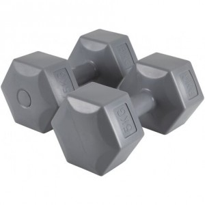 Amila Plastic Weights 5kgr grey (2X5Kg)