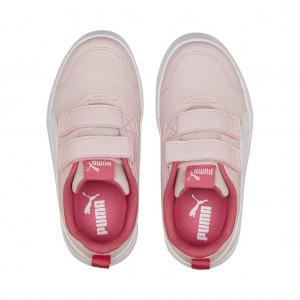 Puma Παιδικό αθλητικό παπούτσι για κορίτσι Courtflex 2V Ps ροζ