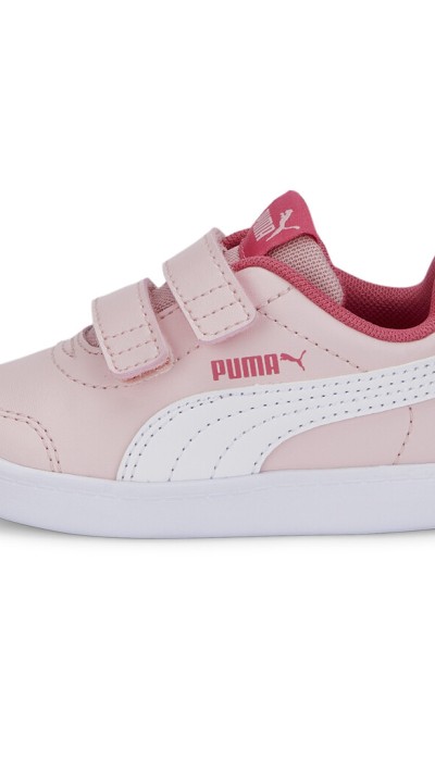 Puma Παιδικό αθλητικό παπούτσι για κορίτσι Courtflex 2V Inf ροζ