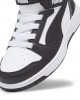 Puma Παιδικά αθλητικά μποτάκια με αυτοκόλλητο rebound v6 mid sneakers μαύρα