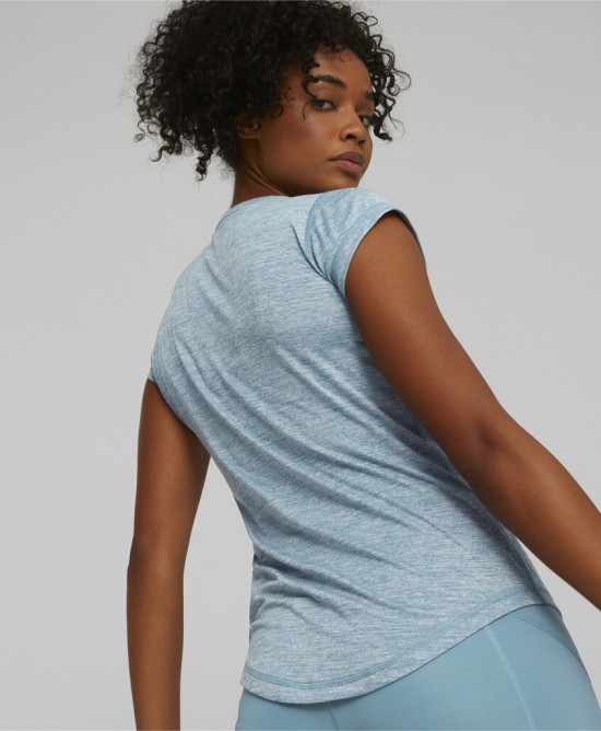 Puma Γυναικεία κοντομάνικη μπλούζα γαλάζια