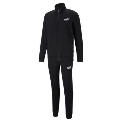 Puma Ανδρική φόρμα φούτερ clean sweat μαύρη