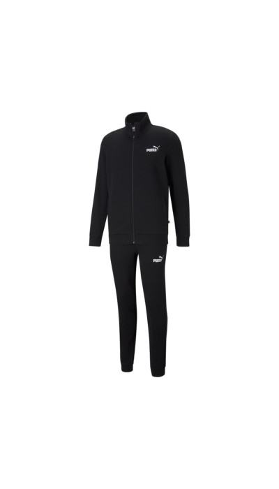 Puma Ανδρική φόρμα φούτερ clean sweat μαύρη