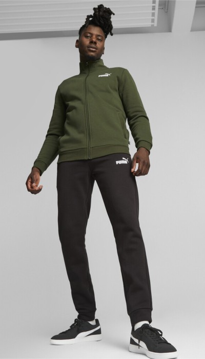 Puma Ανδρική φόρμα φούτερ clean sweat χακί