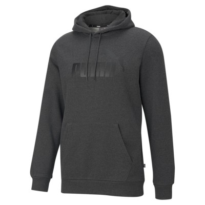 Puma Ανδρική μπλούζα φούτερ με κουκούλα Ess big logo γκρι