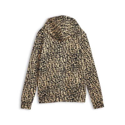 Puma Γυναικεία φούτερ μπλούζα με κουκούλα animal print μπεζ