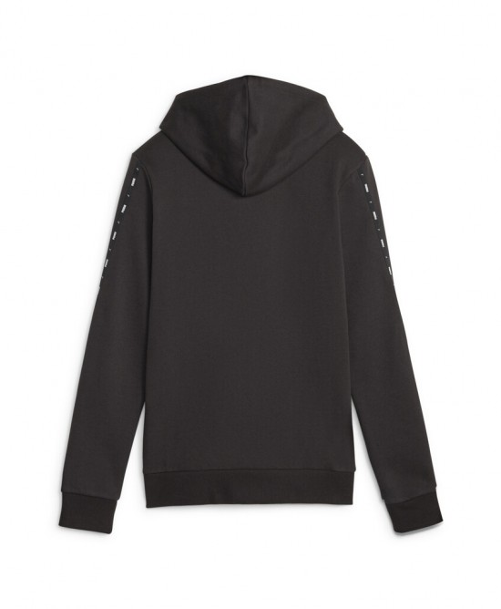 Puma Γυναικεία ζακέτα essential tape hoodie μαύρη