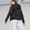 Puma Γυναικεία ζακέτα essential tape hoodie μαύρη