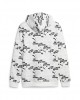 Puma Ανδρική μπλούζα φούτερ με κουκούλα Ess+ logo lab άσπρο