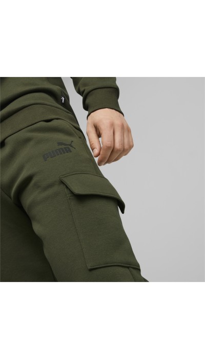 Puma Ανδρικό παντελόνι με τσέπες ess+ cargo χακί
