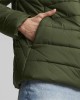 Puma Ανδρικό μπουφάν με κουκούλα Padded Jacket χακί