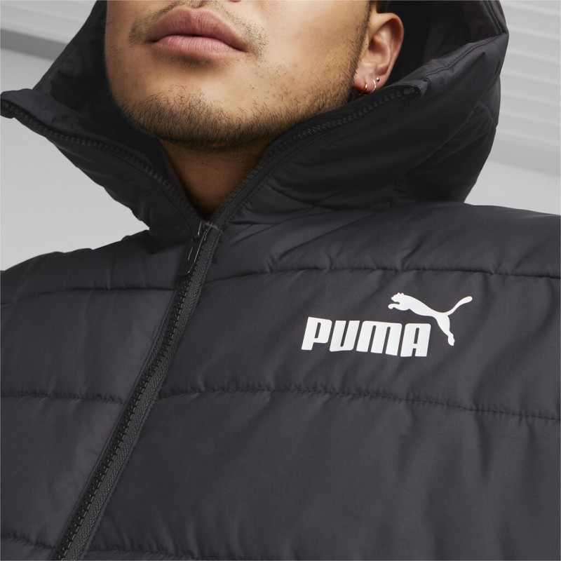 Puma Ανδρικό μπουφάν με κουκούλα Padded Jacket μαύρο