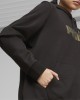Puma Γυναικεία μπλούζα φούτερ με κουκούλα μαύρη