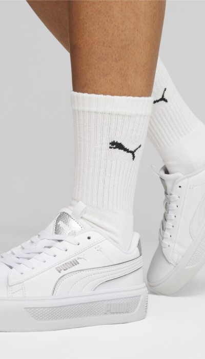 Puma Γυναικεία sneakers Smash platform άσπρα