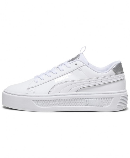 Puma Γυναικεία sneakers Smash platform άσπρα