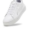 Puma Γυναικεία sneakers Smash platform άσπρα