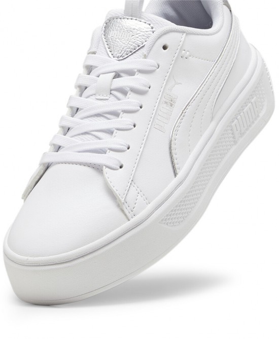 Puma Γυναικεία sneakers Smash platform άσπρα