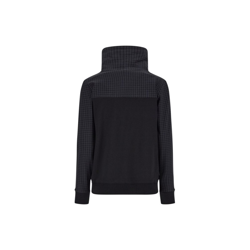 Freddy High neck pullover sweatshirt with a houndstooth yoke and sleeves F2WBCS7 Freddy High neck pullover sweatshirt with a houndstooth yoke and sleeves F2WBCS7