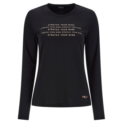 Freddy Long-sleeve t-shirt with copper-hued prints F2WBCT5