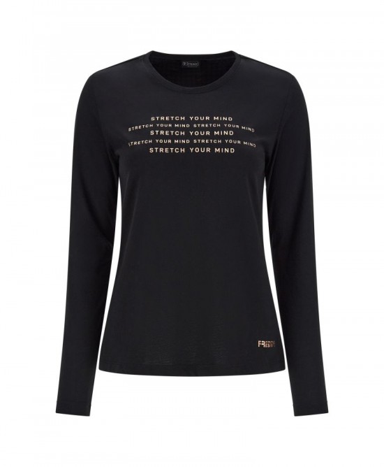 Freddy Long-sleeve t-shirt with copper-hued prints F2WBCT5