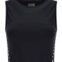 Freddy Γυναικείο cropped top με λογότυπο στο πλάι μαύρο