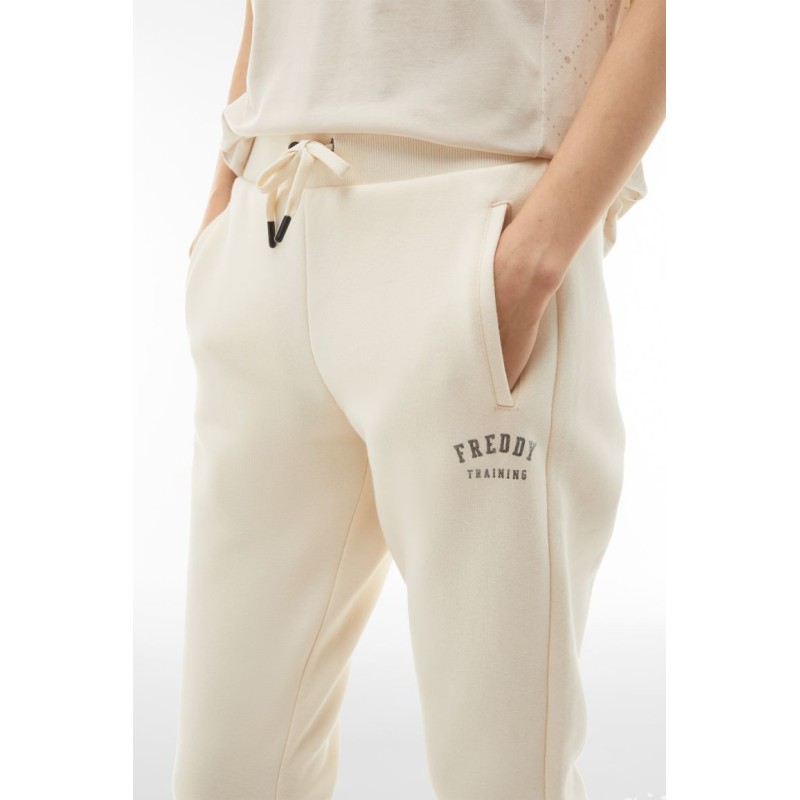 Freddy Γυναικείο παντελονι φόρμας γυναικείο εκρού