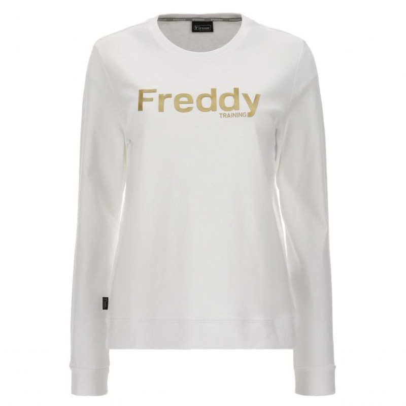 Freddy Crewneck sweatshirt with glossy print S2WTRS2