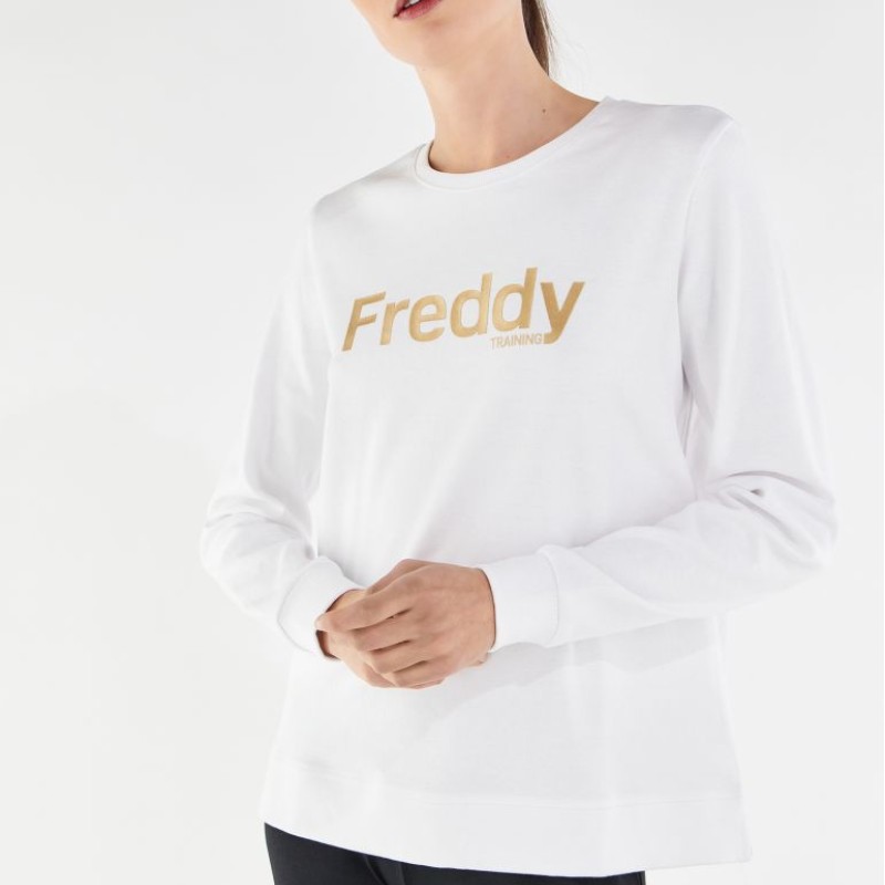 Freddy Crewneck sweatshirt with glossy print S2WTRS2