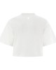 Freddy κοντομάνικη γυναικεία μπλούζα κοντή σε άνετη γραμμή άσπρη