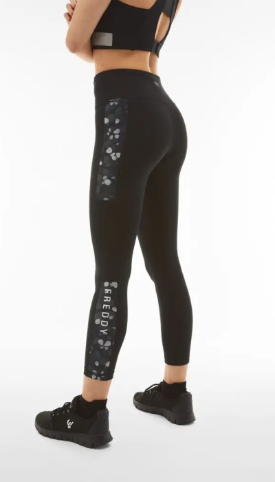 Freddy Γυναικείο κολάν superfit με DIWO τεχνολογία ψηλόμεσο μαύρο